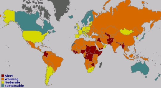 Failed States Index 2006 — Страны мира