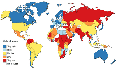 Рейтинг миролюбия стран мира 2009