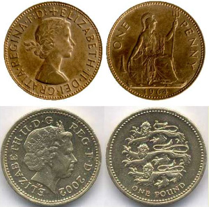 Чтобы различить эти монеты, жителю Великобритании достаточно 17 миллисекунд.