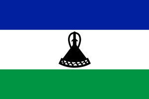Флаг: Королевство Лесото