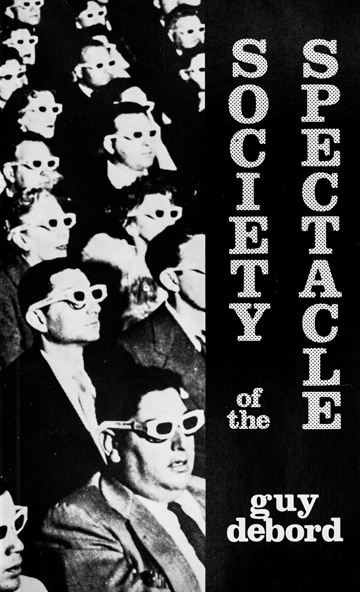 Ги Эрнест Дебор. Общество спектакля (La Société du spectacle). Обложка первого издания книги.